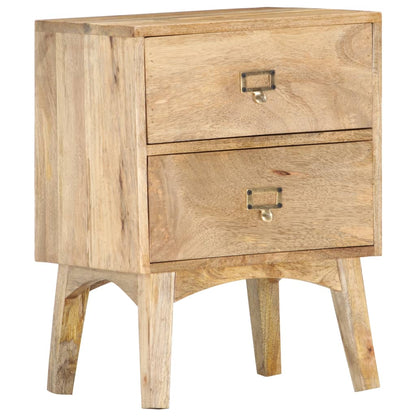 vidaXL Bedside Cabinet 40x35x55 cm Solid Mango Wood - Brown