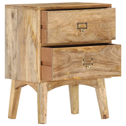 vidaXL Bedside Cabinet 40x35x55 cm Solid Mango Wood - Brown
