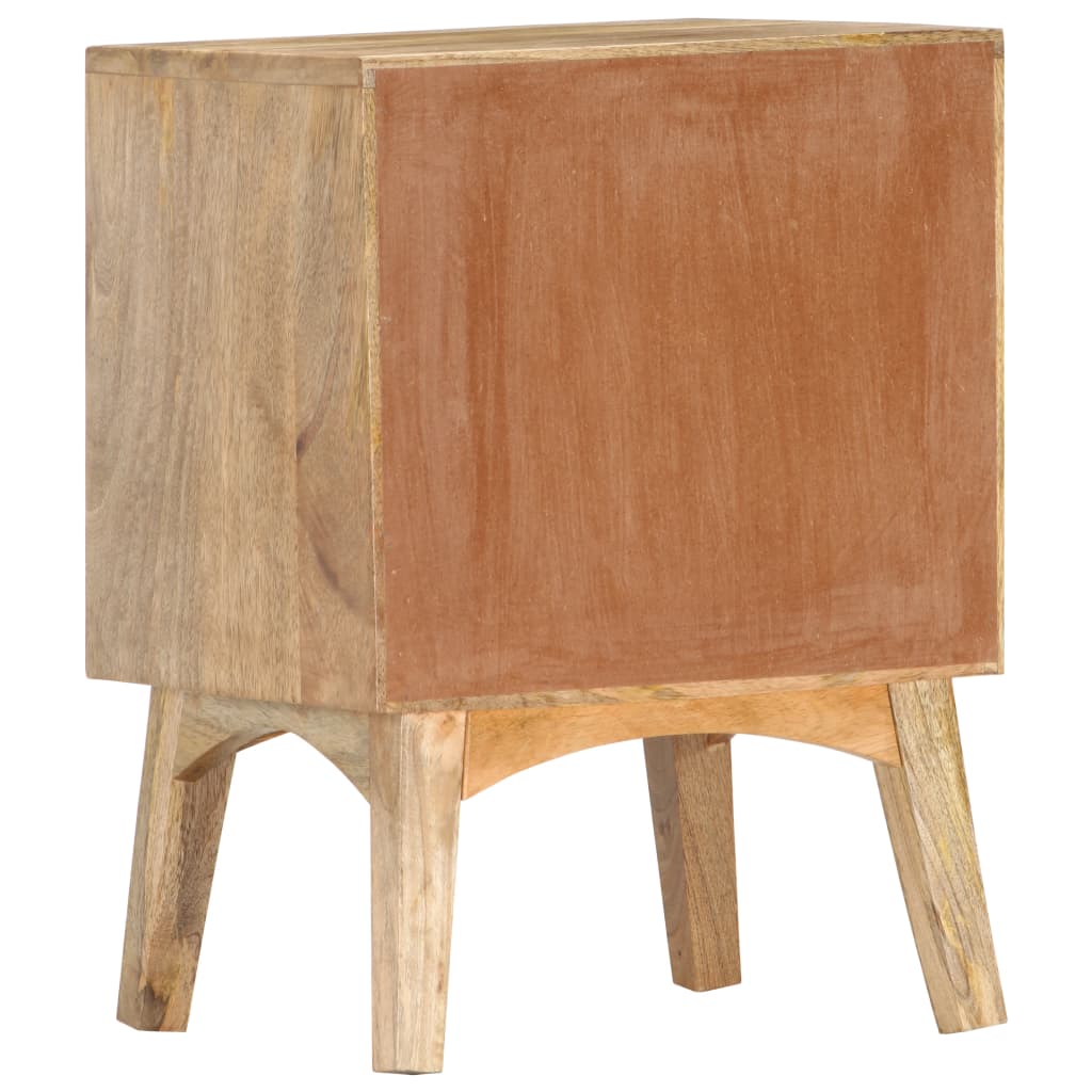 vidaXL Bedside Cabinet 40x35x55 cm Solid Mango Wood - Brown