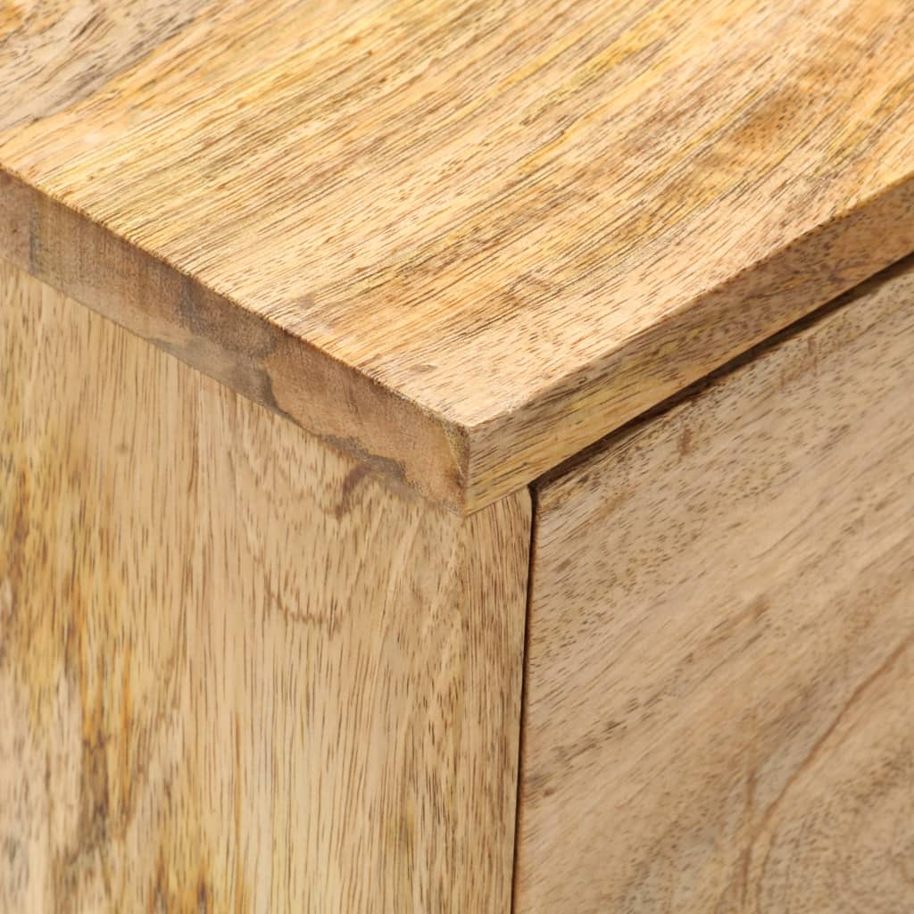 vidaXL Bedside Cabinet 40x35x55 cm Solid Mango Wood - Brown