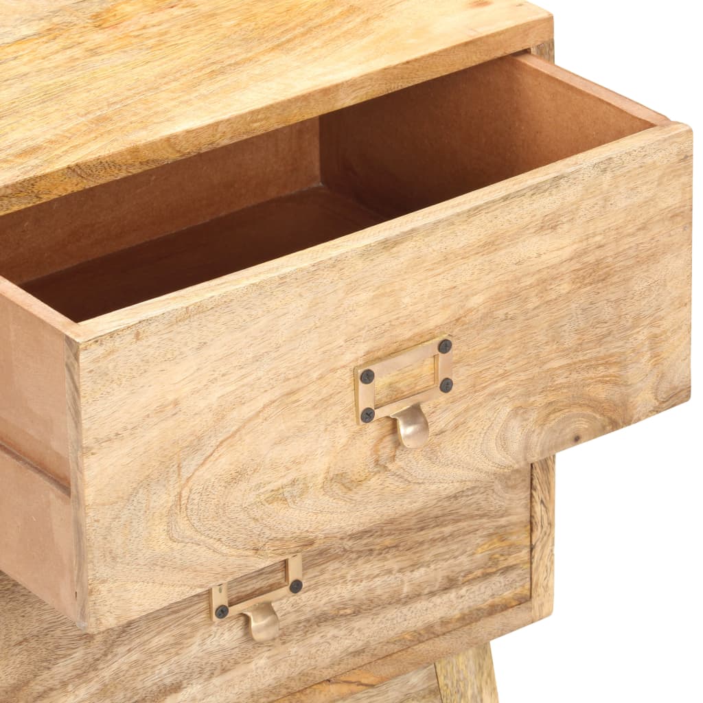 vidaXL Bedside Cabinet 40x35x55 cm Solid Mango Wood - Brown
