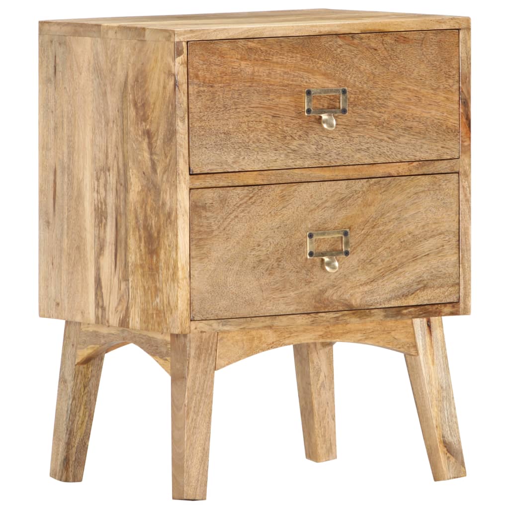 vidaXL Bedside Cabinet 40x35x55 cm Solid Mango Wood - Brown