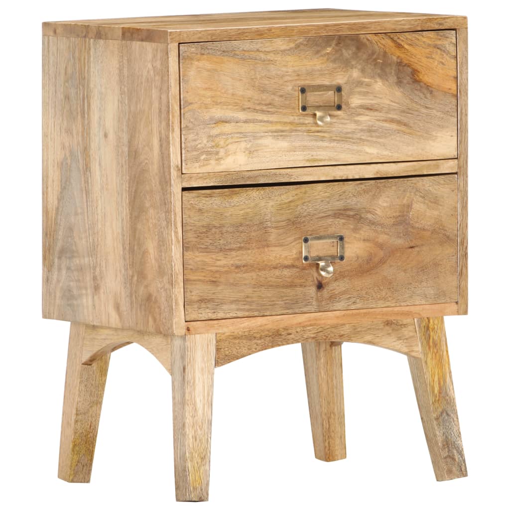 vidaXL Bedside Cabinet 40x35x55 cm Solid Mango Wood - Brown