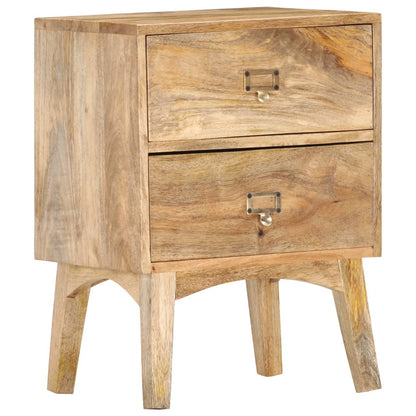 vidaXL Bedside Cabinet 40x35x55 cm Solid Mango Wood - Brown