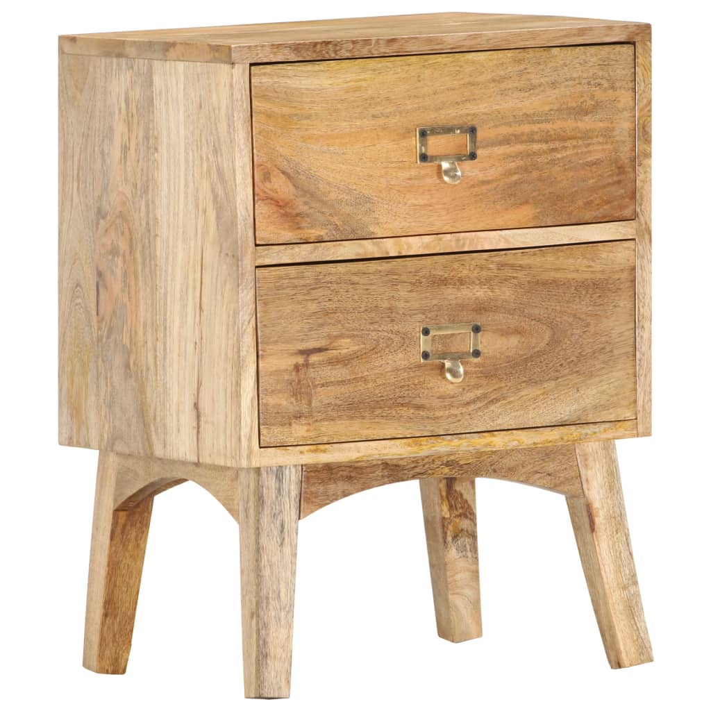 vidaXL Bedside Cabinet 40x35x55 cm Solid Mango Wood - Brown