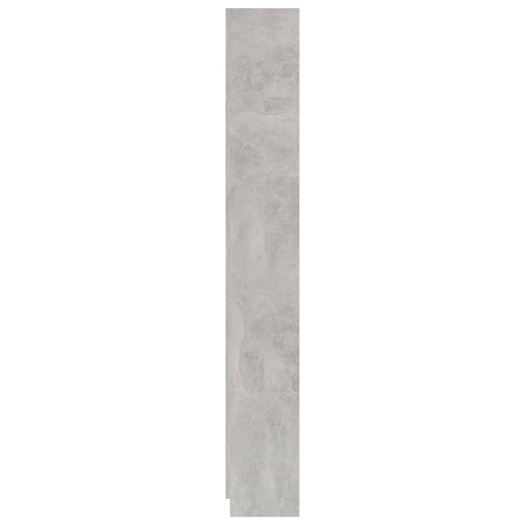 800886 vidaXL 5-Tier Book Cabinet Concrete Grey 60x24x175 cm Engineered Wood