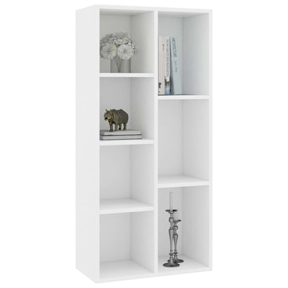 vidaXL Book Cabinet White 50x25x106 cm Engineered Wood