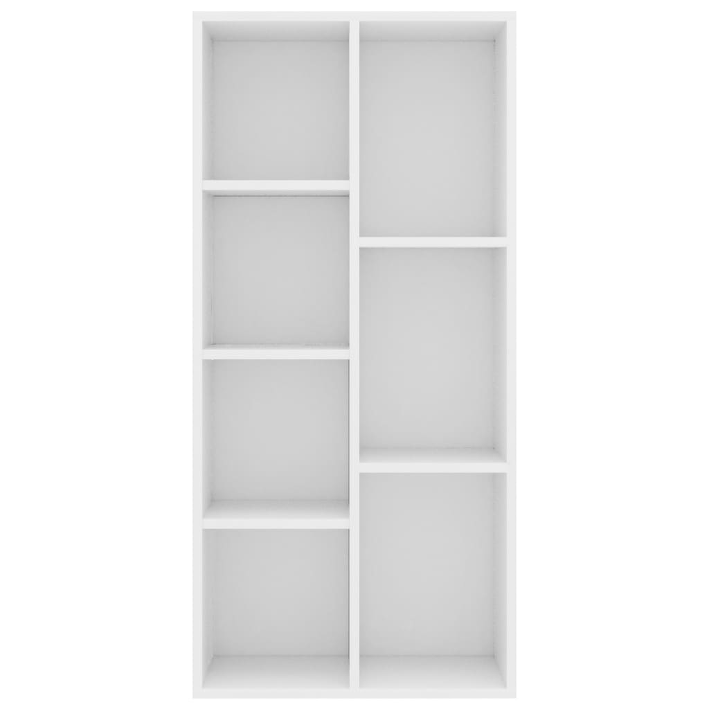 vidaXL Book Cabinet White 50x25x106 cm Engineered Wood