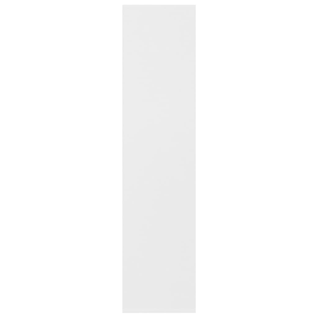 vidaXL Book Cabinet White 50x25x106 cm Engineered Wood