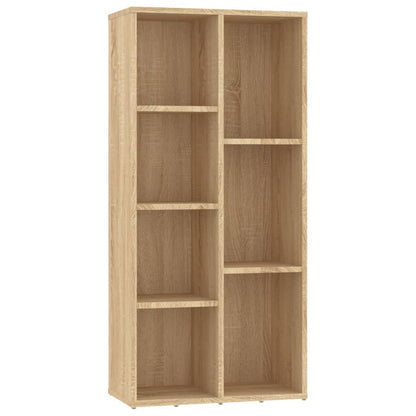 vidaXL Book Cabinet Sonoma Oak 50x25x106 cm Engineered Wood - Brown
