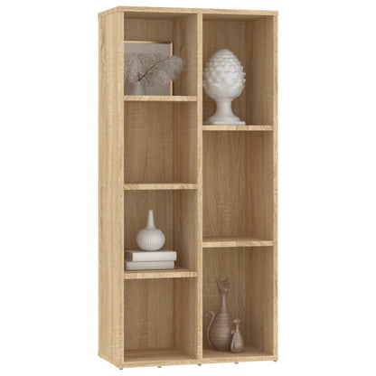vidaXL Book Cabinet Sonoma Oak 50x25x106 cm Engineered Wood - Brown