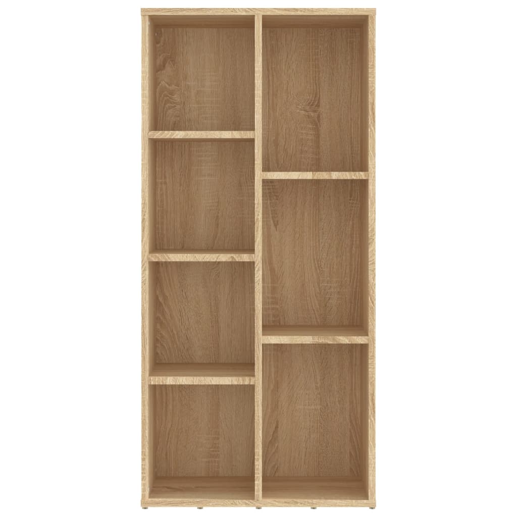 vidaXL Book Cabinet Sonoma Oak 50x25x106 cm Engineered Wood - Brown