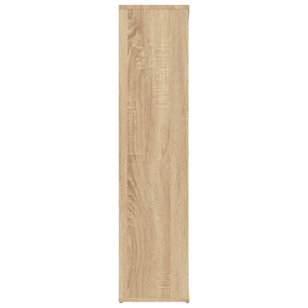 vidaXL Book Cabinet Sonoma Oak 50x25x106 cm Engineered Wood - Brown