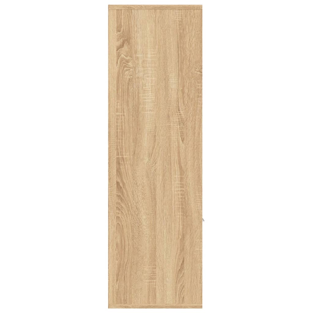 vidaXL Book Cabinet Sonoma Oak 98x30x98 cm Engineered Wood - Brown