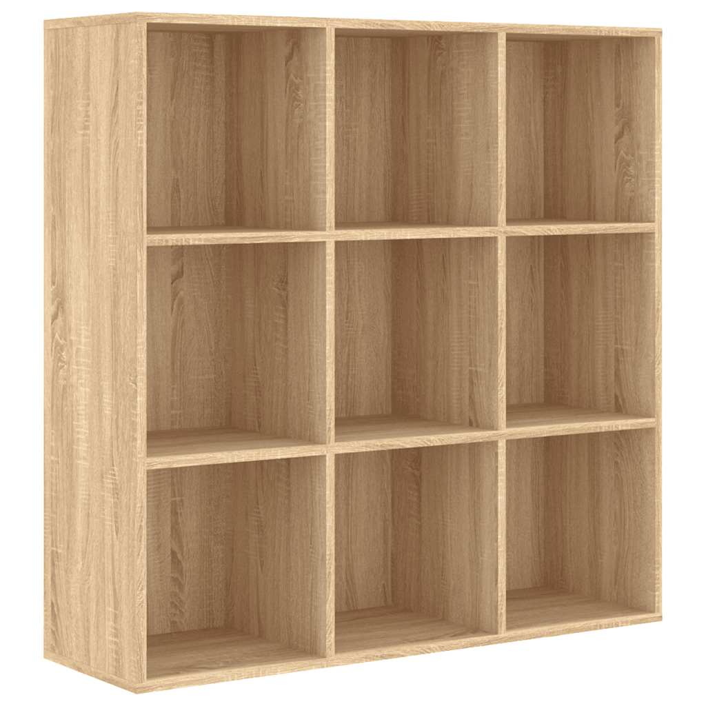 vidaXL Book Cabinet Sonoma Oak 98x29x97.5 cm Engineered Wood - Brown