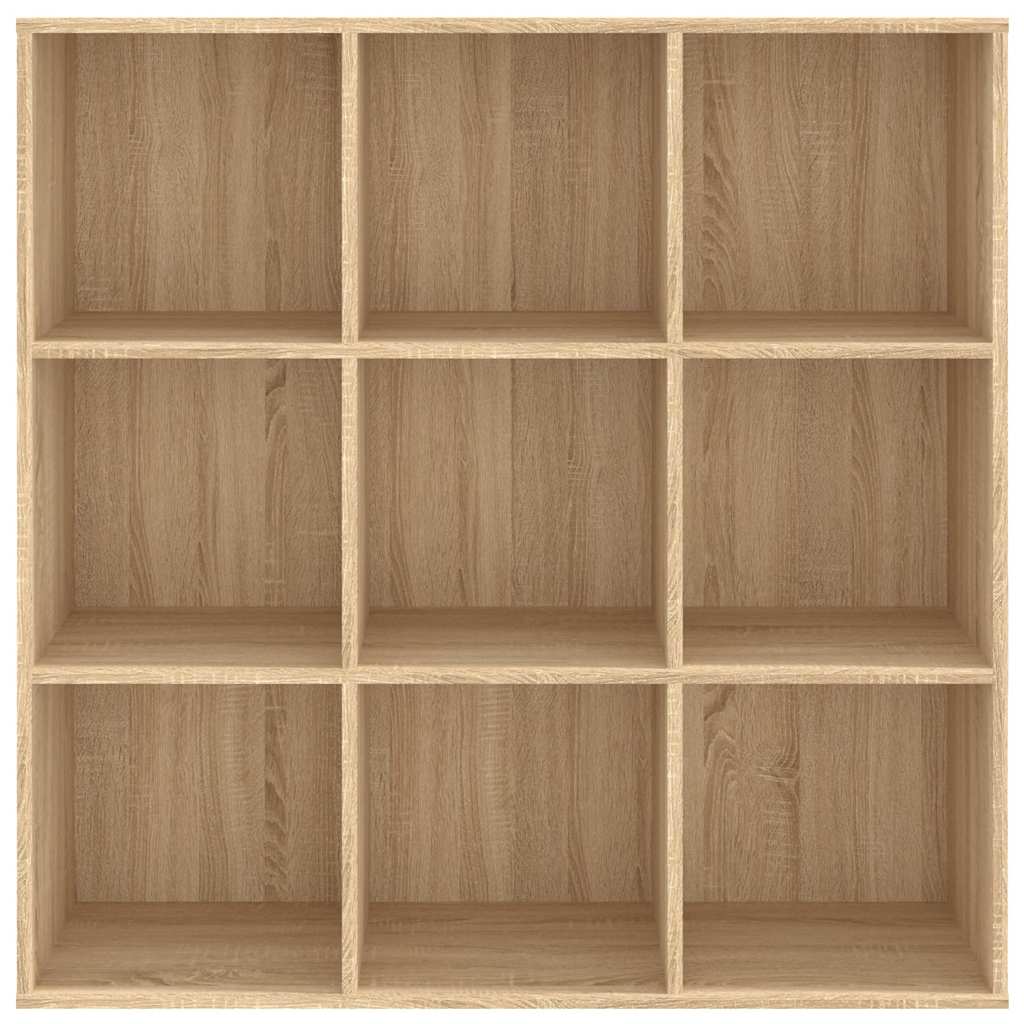 vidaXL Book Cabinet Sonoma Oak 98x29x97.5 cm Engineered Wood - Brown