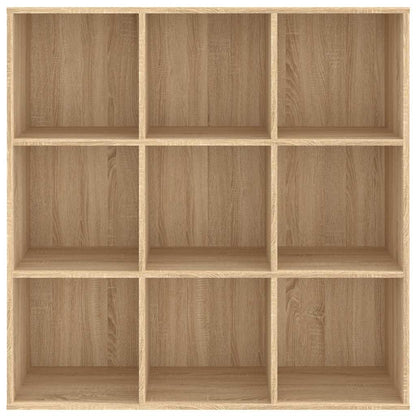 vidaXL Book Cabinet Sonoma Oak 98x29x97.5 cm Engineered Wood - Brown