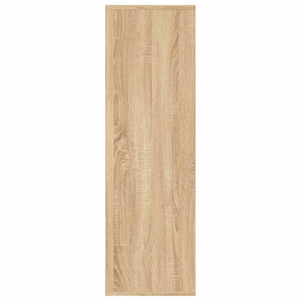 vidaXL Book Cabinet Sonoma Oak 98x29x97.5 cm Engineered Wood - Brown