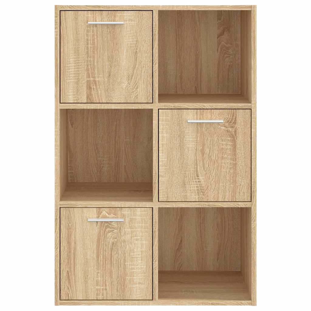 vidaXL Storage Cabinet Sonoma Oak 60x29.5x90 cm Engineered Wood - Brown