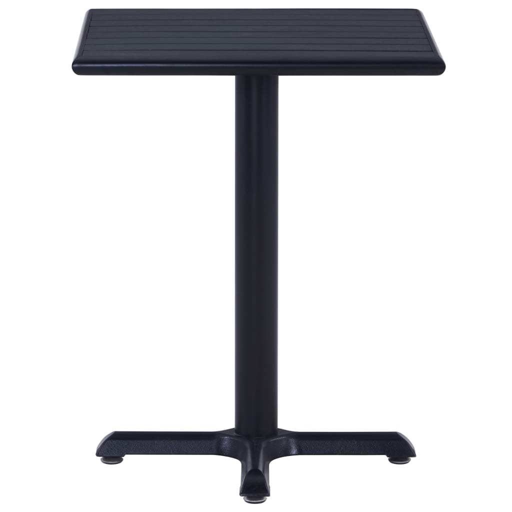 vidaXL Garden Table Black 60x60x75 cm