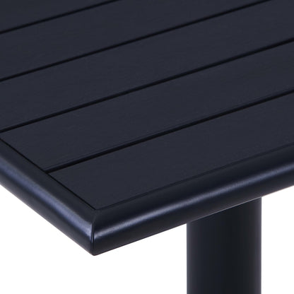 vidaXL Garden Table Black 60x60x75 cm