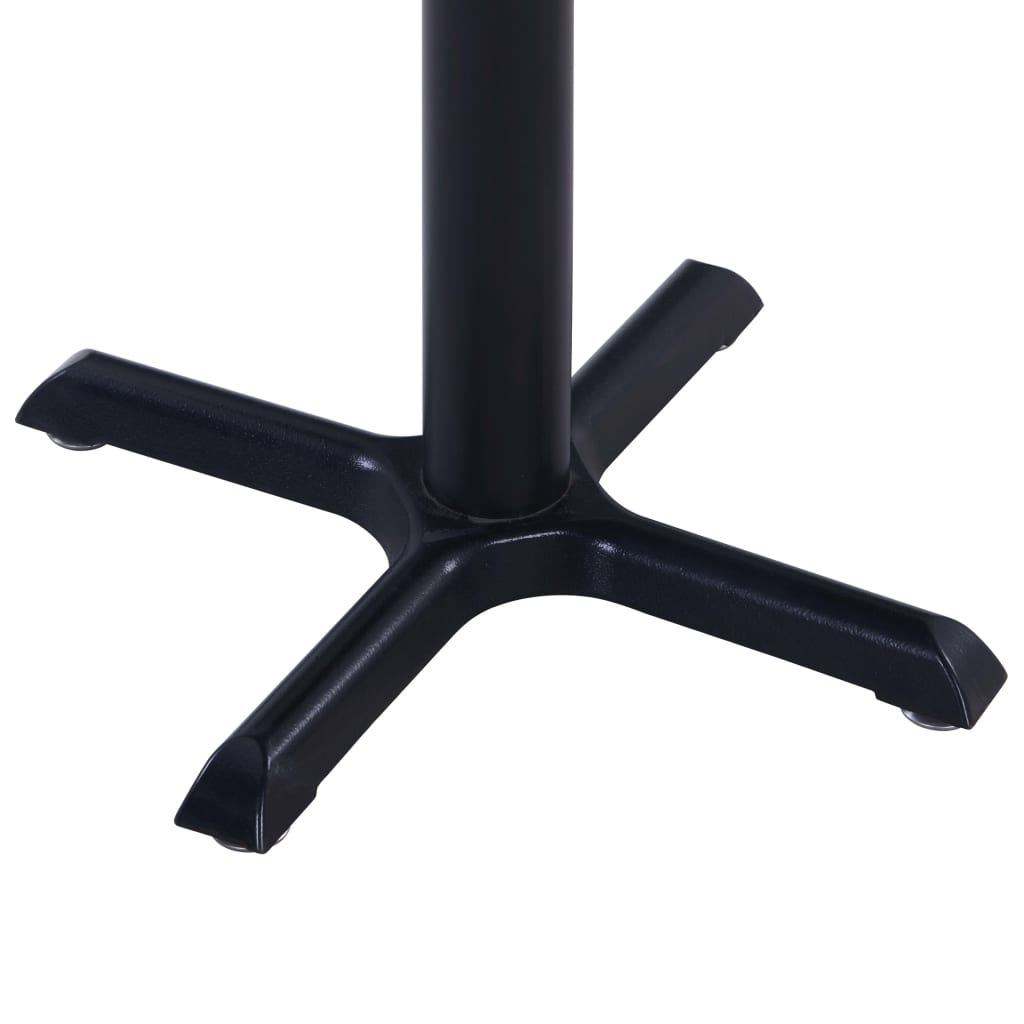 vidaXL Garden Table Black 60x60x75 cm