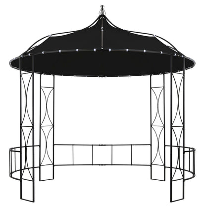 vidaXL Gazebo 300x290 cm Anthracite Round