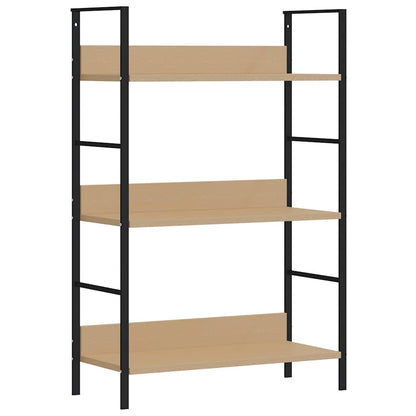 vidaXL 3-Layer Book Shelf Oak 60x27.6x90.5 cm Engineered Wood - Brown