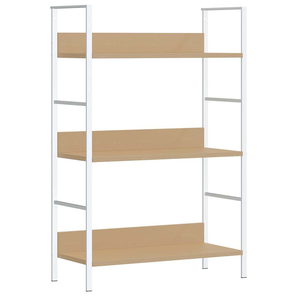 vidaXL 3-Layer Book Shelf Oak 60x27.6x90.5 cm Engineered Wood - Brown - 28523