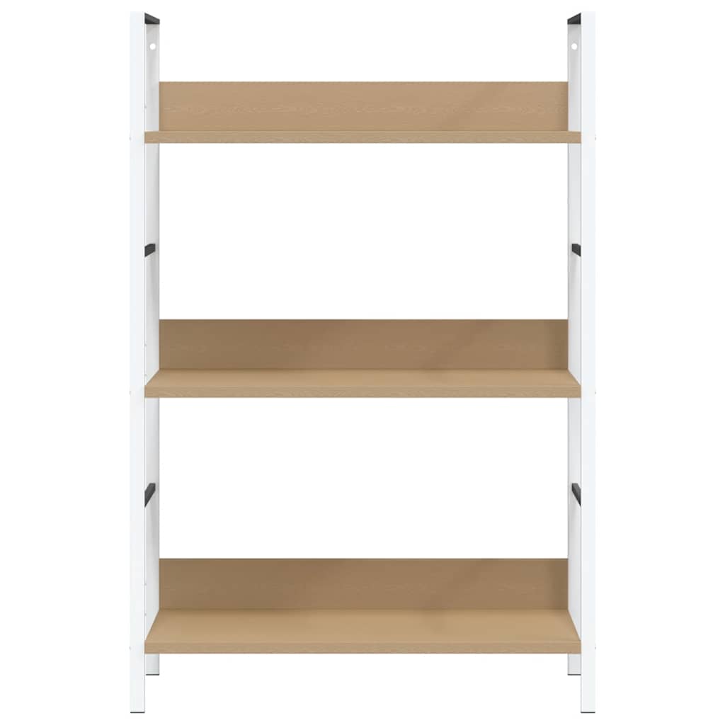 vidaXL 3-Layer Book Shelf Oak 60x27.6x90.5 cm Engineered Wood - Brown - 28523