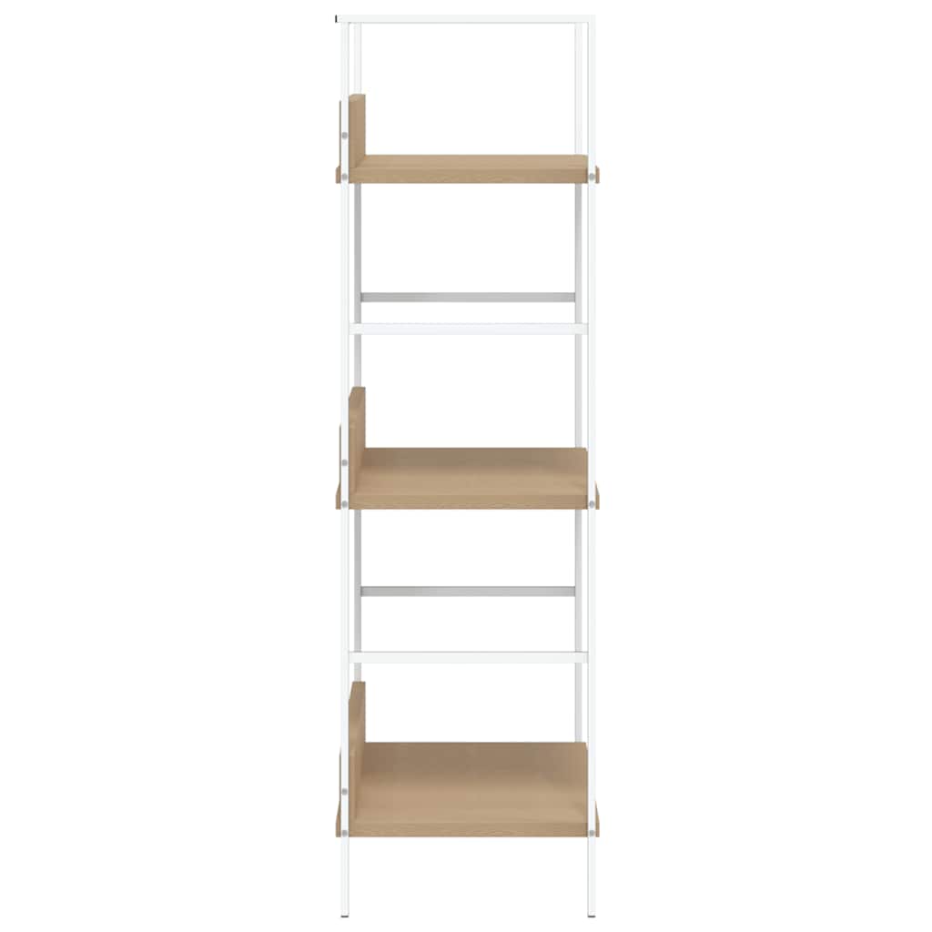 vidaXL 3-Layer Book Shelf Oak 60x27.6x90.5 cm Engineered Wood - Brown - 28523