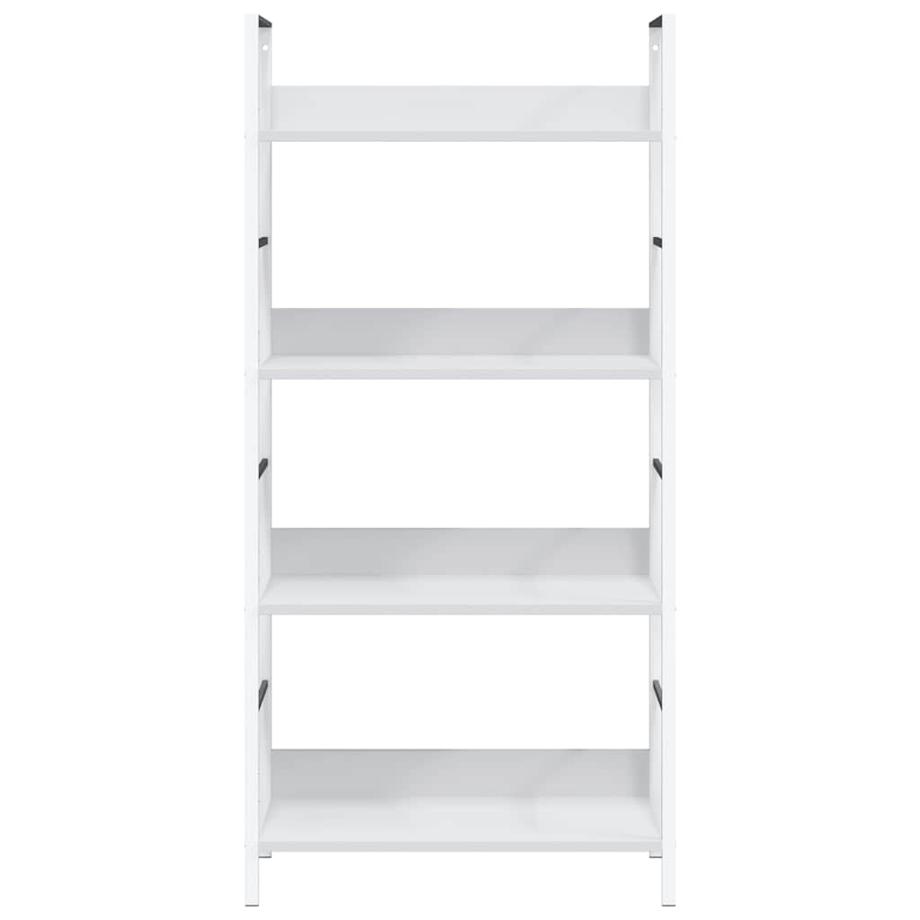 vidaXL 4-Layer Book Shelf White 60x27.6x124.5 cm Engineered Wood