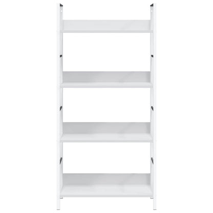 vidaXL 4-Layer Book Shelf White 60x27.6x124.5 cm Engineered Wood