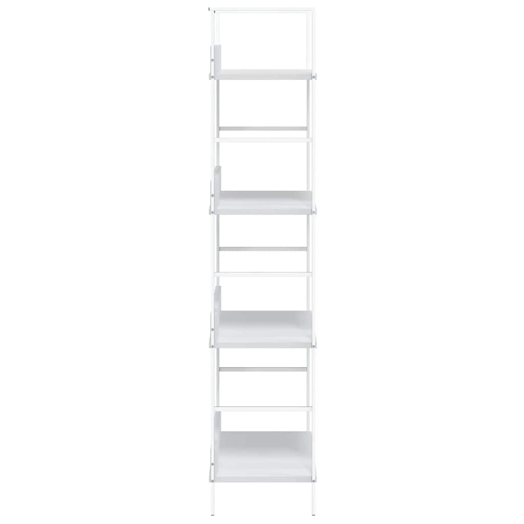 vidaXL 4-Layer Book Shelf White 60x27.6x124.5 cm Engineered Wood