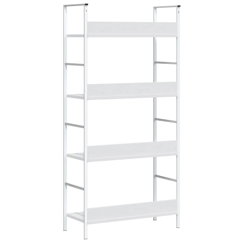 vidaXL 4-Layer Book Shelf White 60x27.6x124.5 cm Engineered Wood