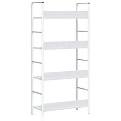 vidaXL 4-Layer Book Shelf White 60x27.6x124.5 cm Engineered Wood