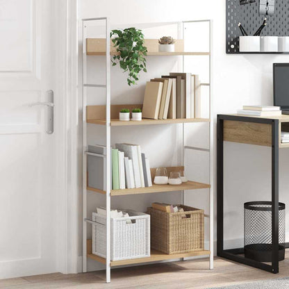 vidaXL 4-Layer Book Shelf Oak 60x27.6x124.5 cm Engineered Wood - Brown
