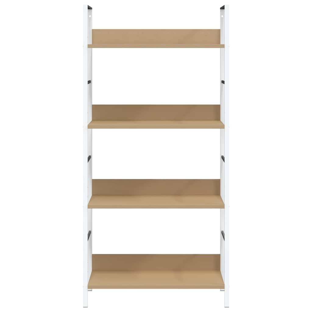 vidaXL 4-Layer Book Shelf Oak 60x27.6x124.5 cm Engineered Wood - Brown