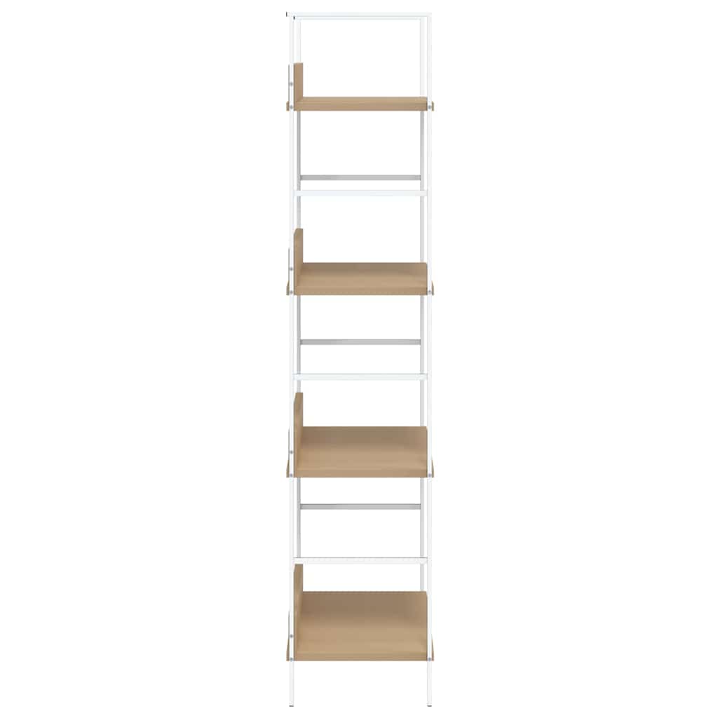 vidaXL 4-Layer Book Shelf Oak 60x27.6x124.5 cm Engineered Wood - Brown