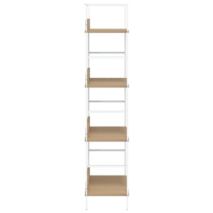 vidaXL 4-Layer Book Shelf Oak 60x27.6x124.5 cm Engineered Wood - Brown