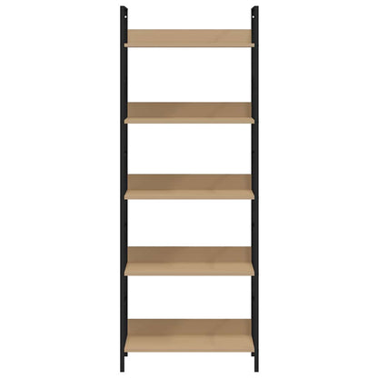 vidaXL 5-Layer Book Shelf Oak 60x27.6x158.5 cm Engineered Wood - Brown