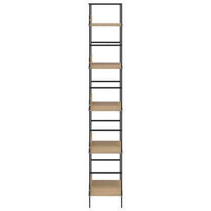 vidaXL 5-Layer Book Shelf Oak 60x27.6x158.5 cm Engineered Wood - Brown