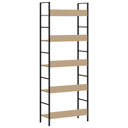 vidaXL 5-Layer Book Shelf Oak 60x27.6x158.5 cm Engineered Wood - Brown