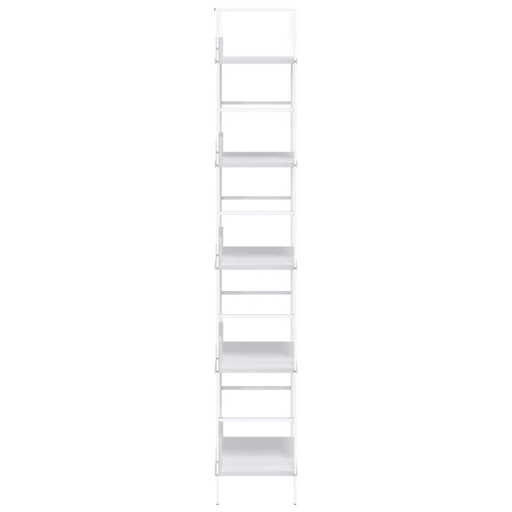 vidaXL 5-Layer Book Shelf White 60x27.6x158.5 cm Engineered Wood