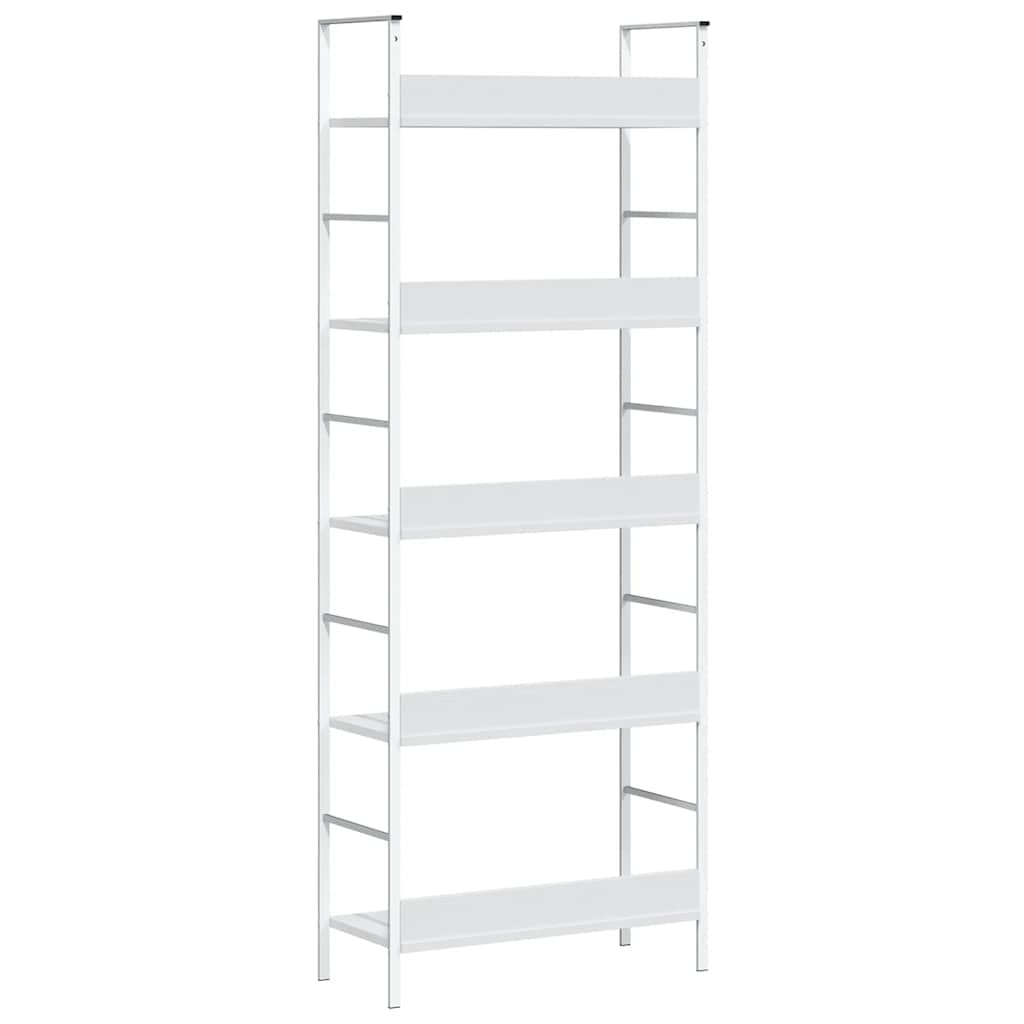 vidaXL 5-Layer Book Shelf White 60x27.6x158.5 cm Engineered Wood