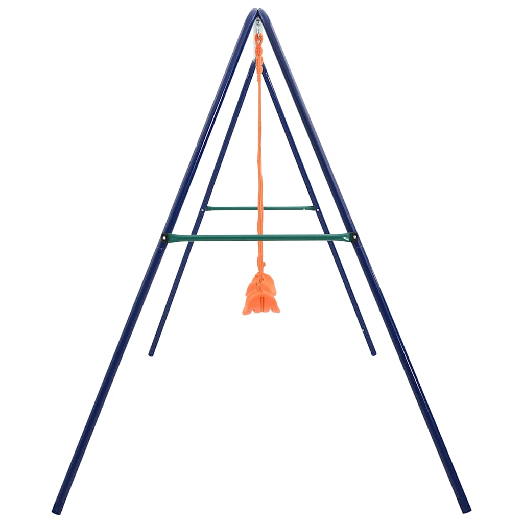 vidaXL Swing Set with 2 Seats Steel - Orange - 272 x 156 x 180 cm