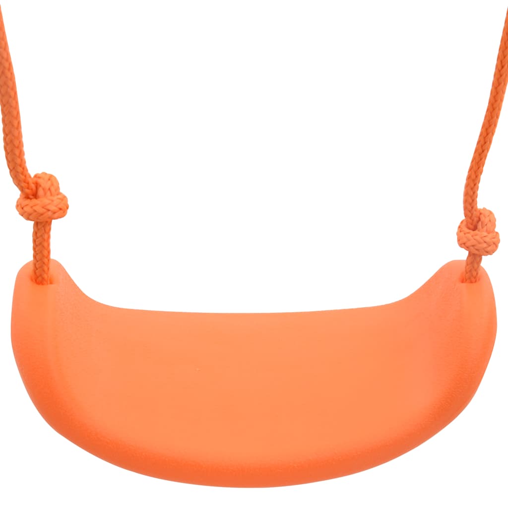 vidaXL Swing Set with 2 Seats Steel - Orange - 272 x 156 x 180 cm