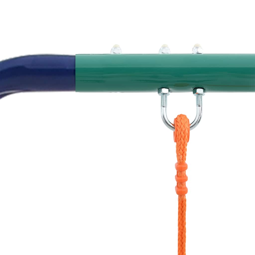 vidaXL Swing Set with 2 Seats Steel - Orange - 272 x 156 x 180 cm
