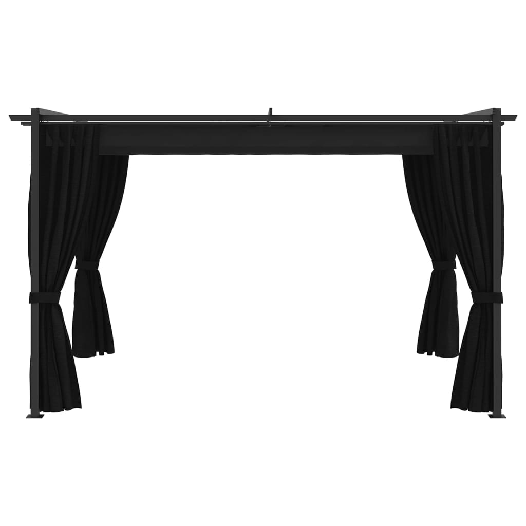 vidaXL Gazebo 4x3 m Anthracite