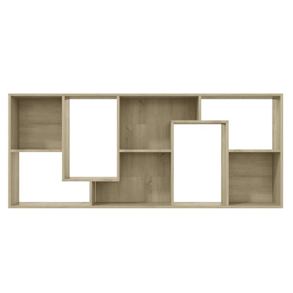 vidaXL Book Cabinet Sonoma Oak 67x24x161 cm Engineered Wood - Brown